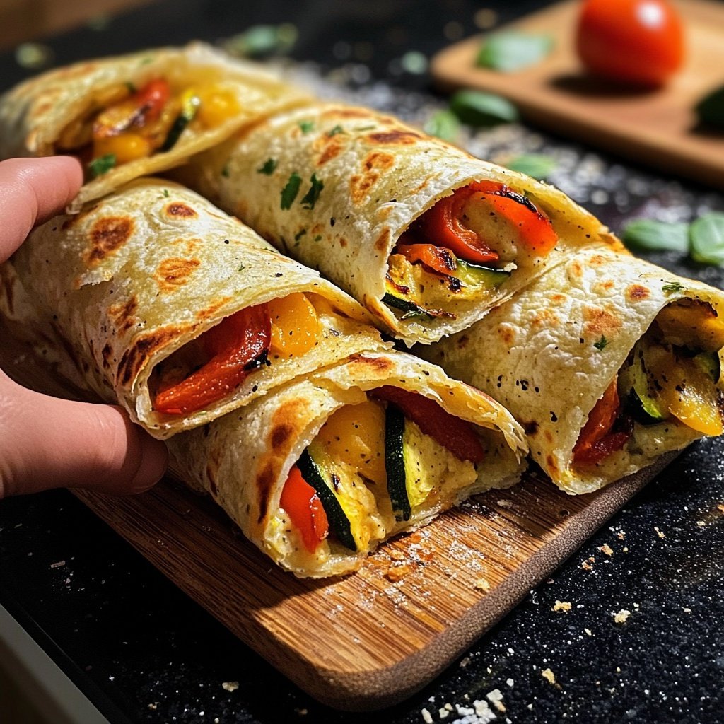Wraps mit Ofengemüse