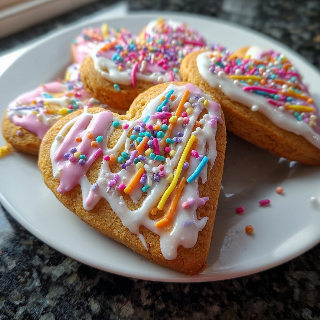 Herzkekse mit Zuckerguss