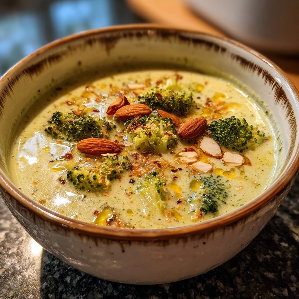 Brokkoli Mandel Suppe