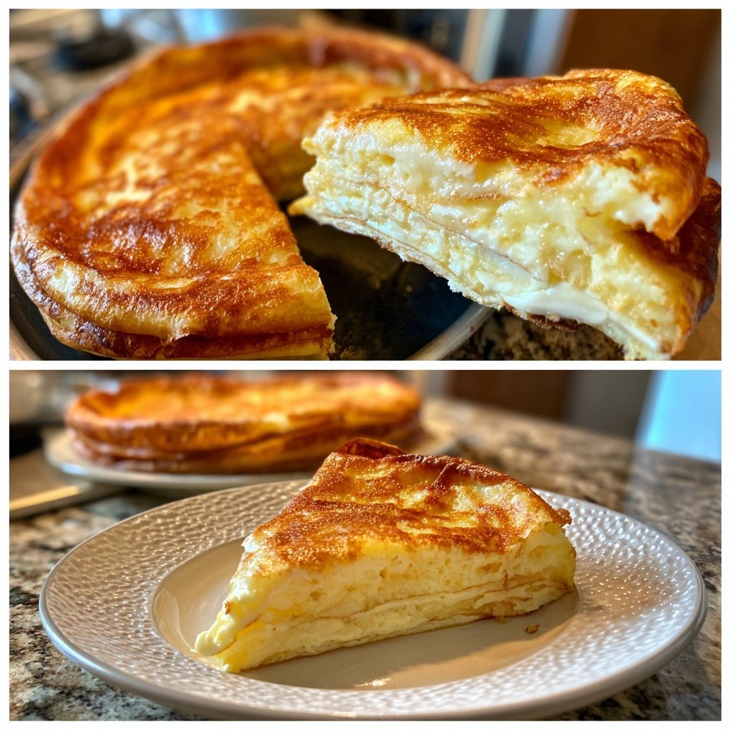 Pfannkuchen mit Vanillequarkfüllung