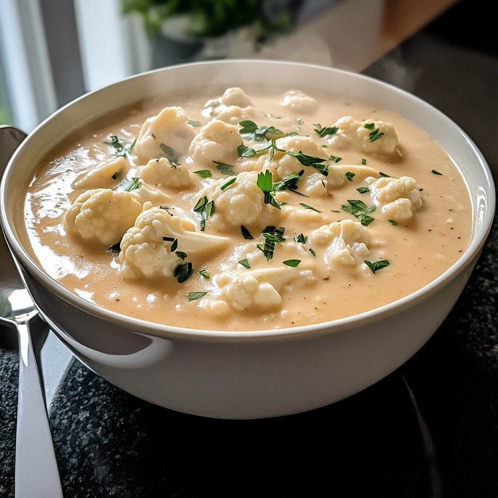 Blumenkohlsuppe ohne viel Aufwand