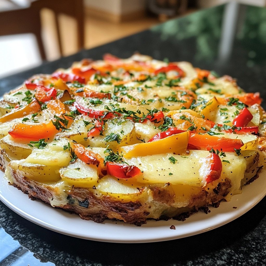 Kartoffelauflauf mit Gemüse