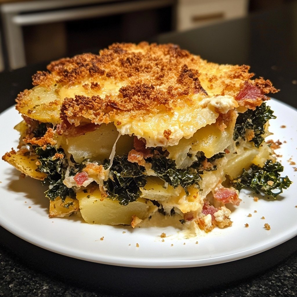 Herzhafter Grünkohlauflauf